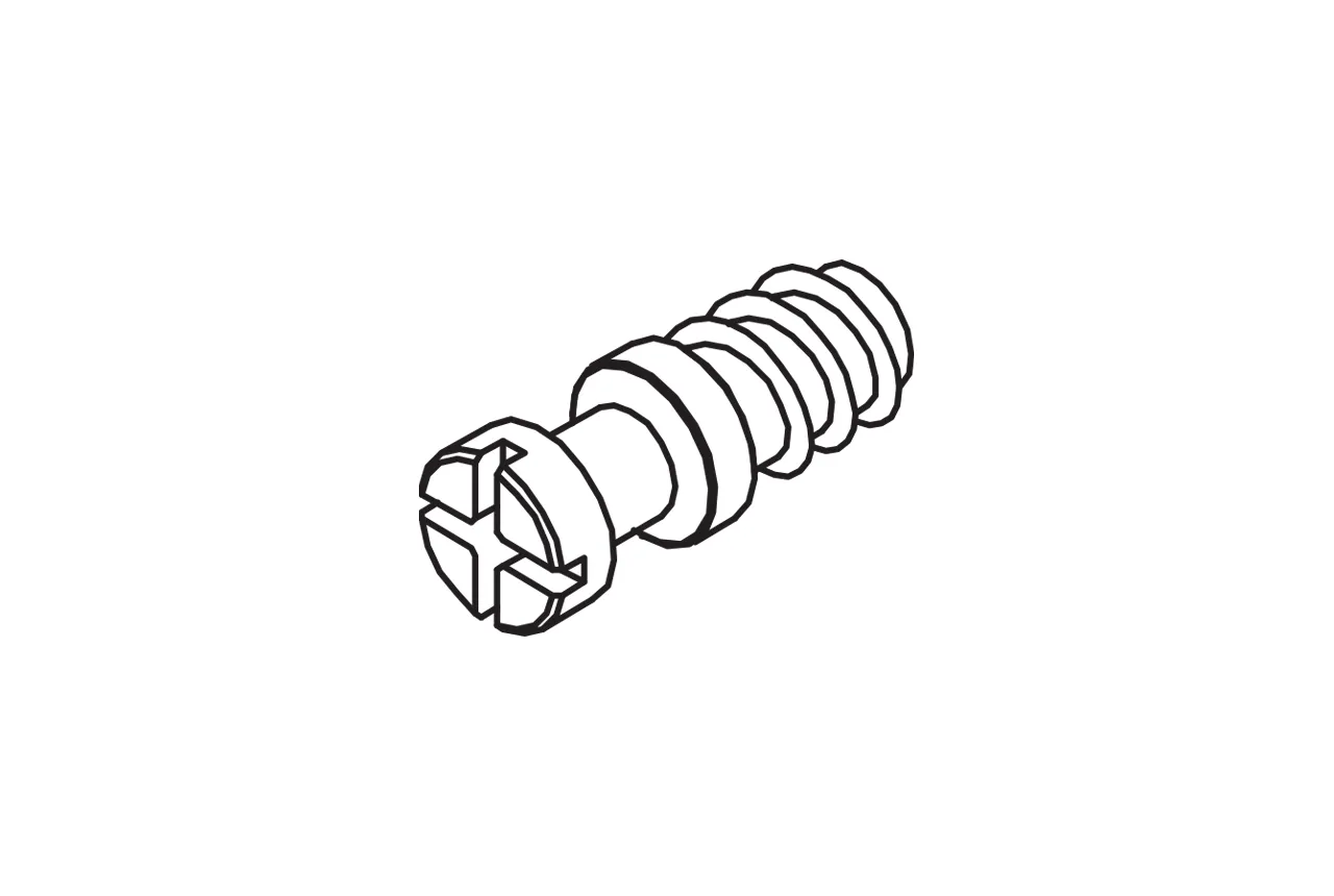 Spare part Euro bolt with cross slot No. 7124 bl.