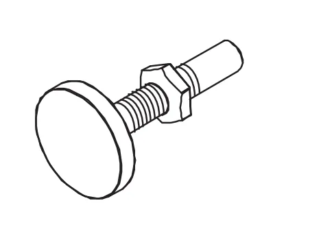 Spare part plate screw M10X60