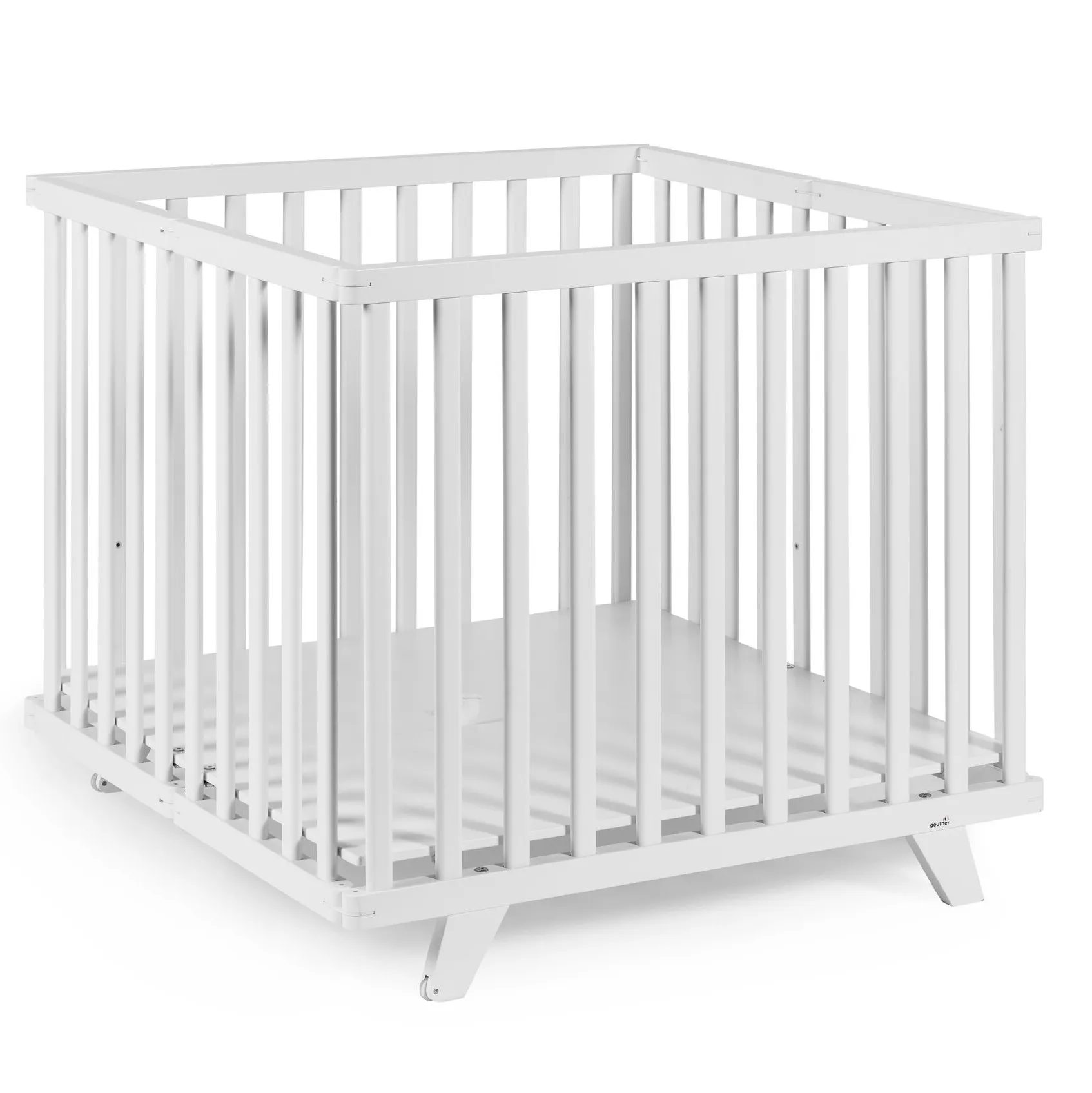Playpen Lasse, 76x97 and 97x97 cm, with feet and wheels