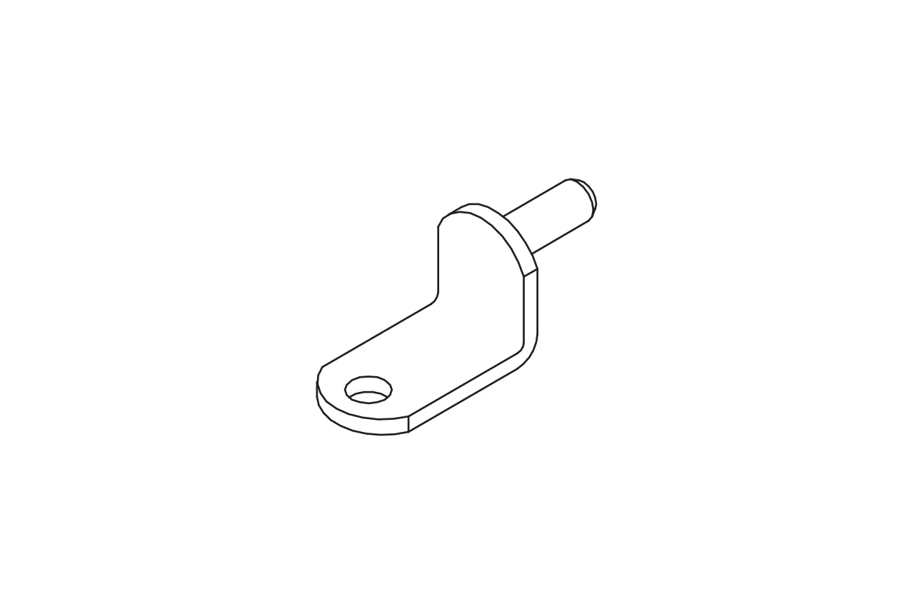 Spare part Bracket with bolt, galvanised n.d. 204120050