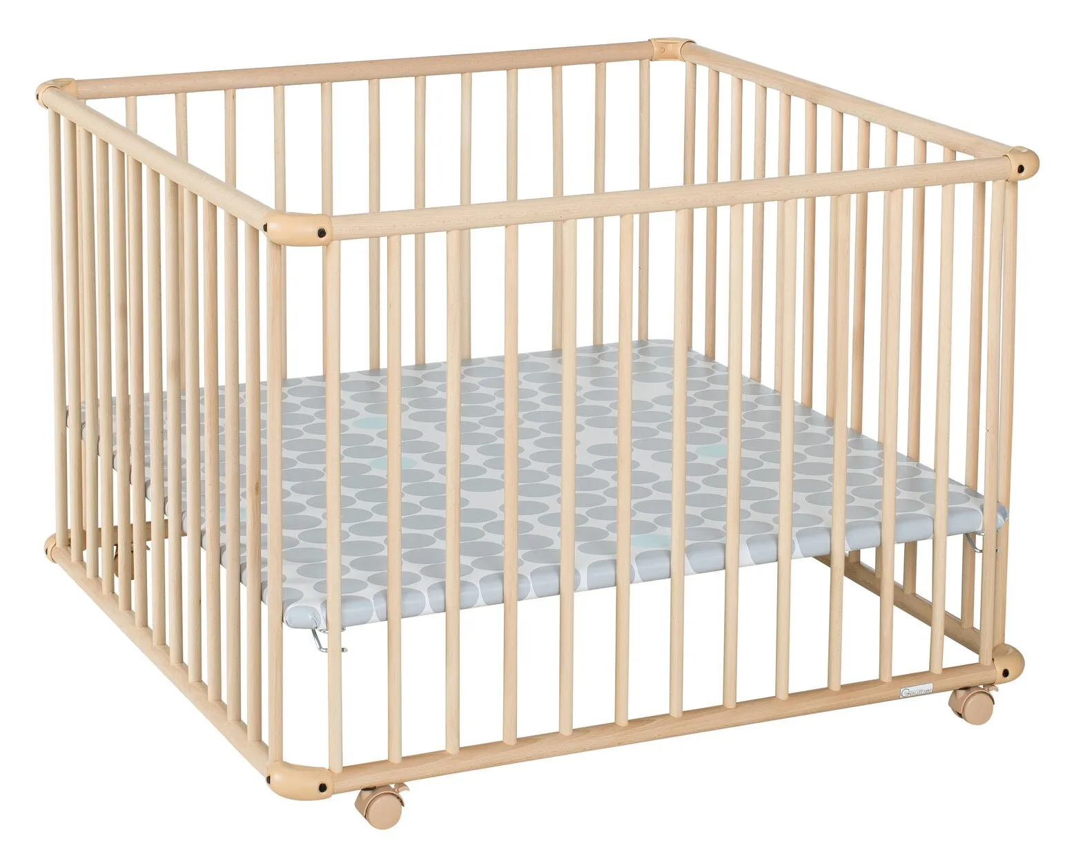 Playpen Belami Plus, 76x97 and 97x97 cm, with wheels