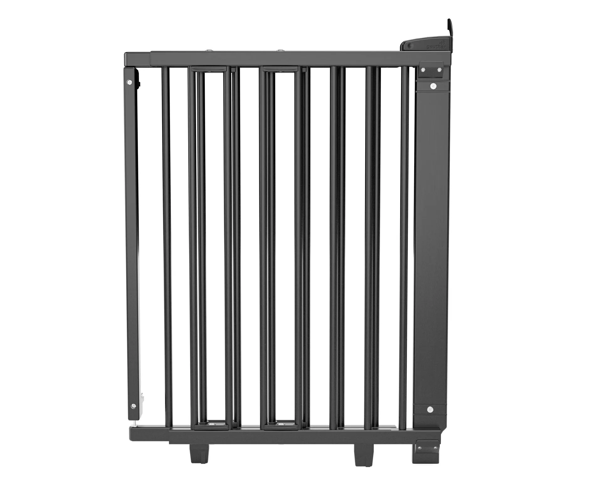 Round bar Door Safety Gate 2732 for openings 58-105cm in wood