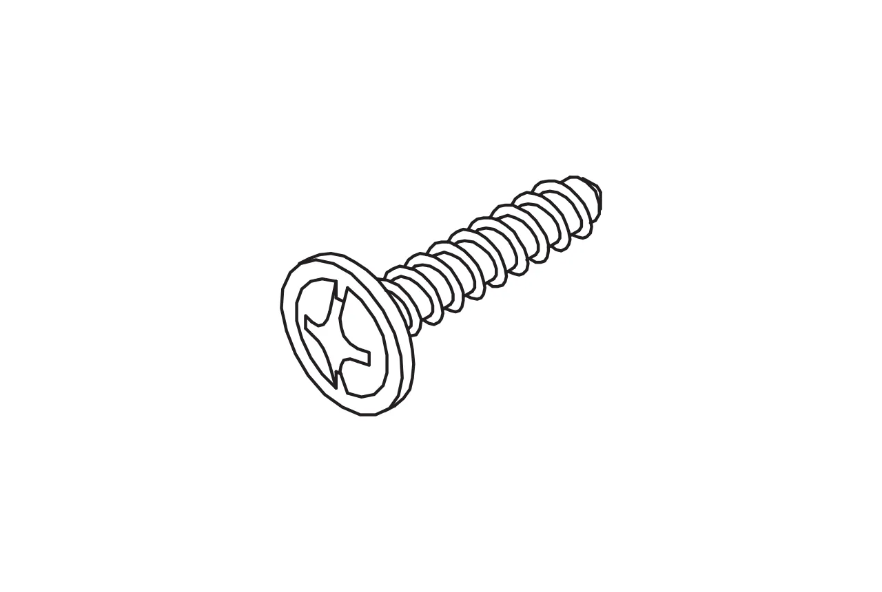 Spare part 3.5x17 mm galvanised Back wall screw