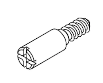 Spare part Locking bolt galvanised centric
