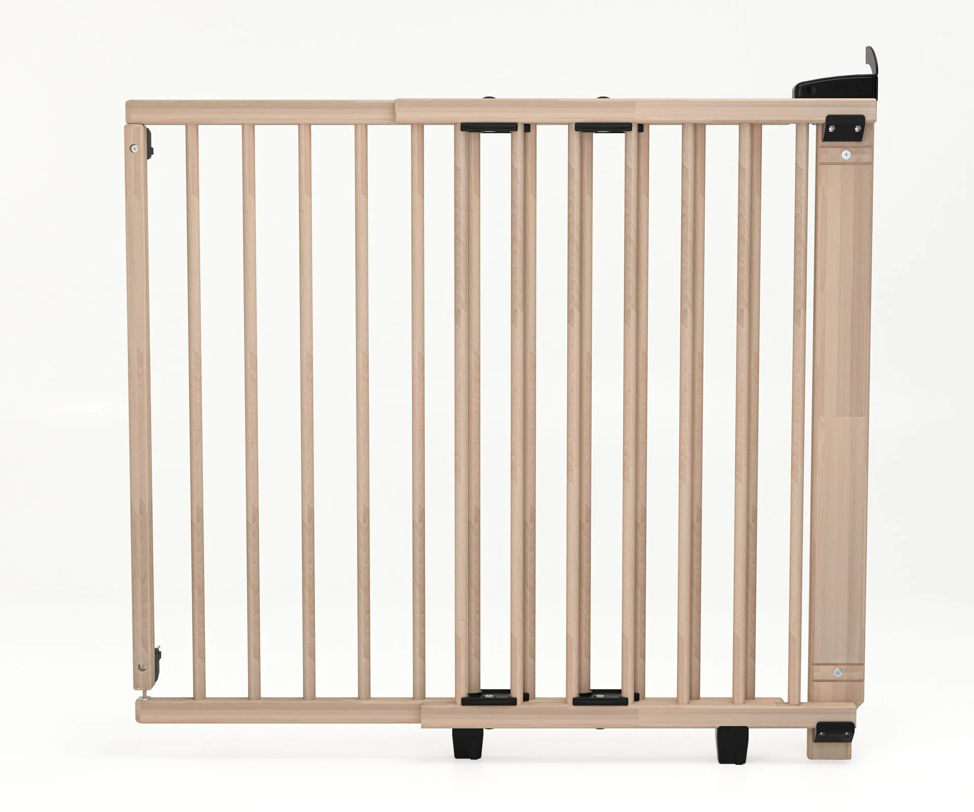Round bar Door Safety Gate 2732 for openings 58-105cm in wood