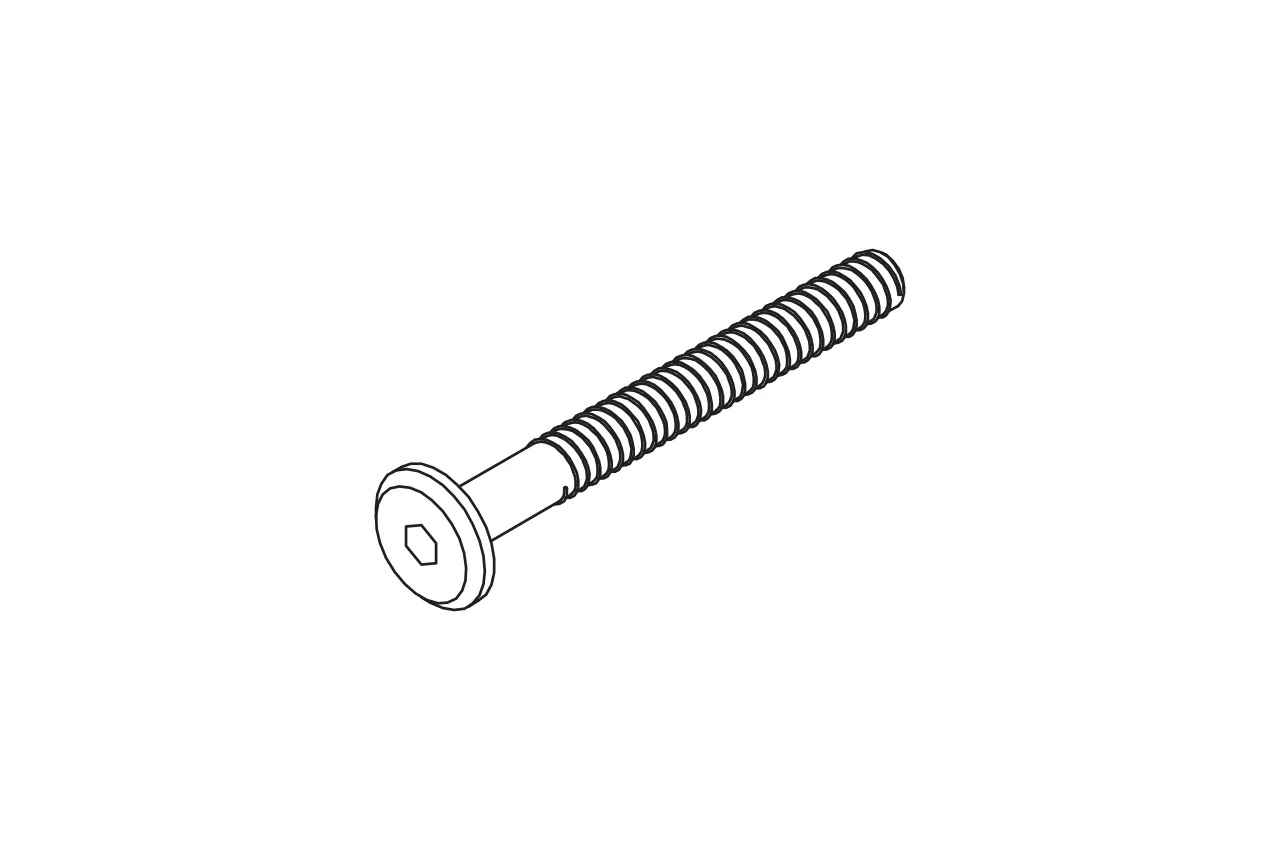 Spare part M6x60 truss -head screw